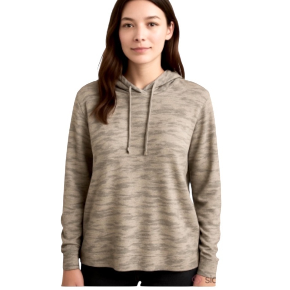GAP pullover gray camo hoodie sweatshirt size M